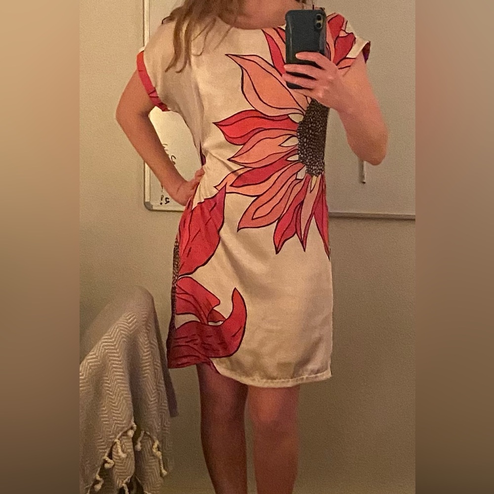 Silk dress for the office